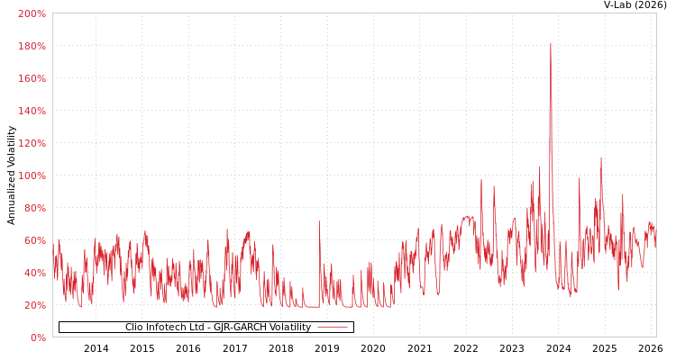graph of Clio Infotech Ltd GJR-GARCH