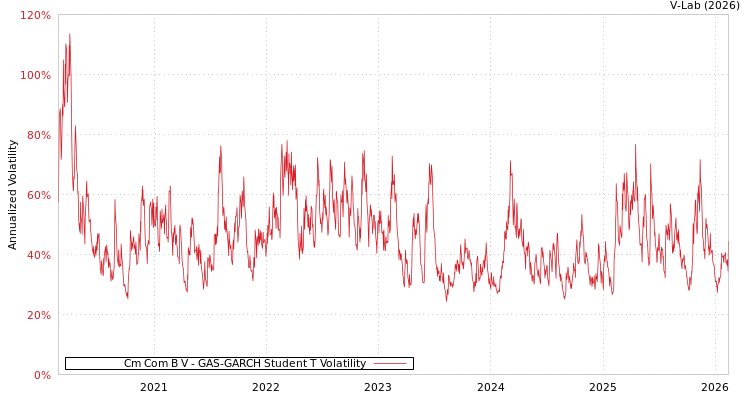 graph of Cm Com B V GAS-GARCH-T