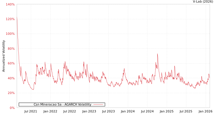 graph of Csn Mineracao Sa AGARCH