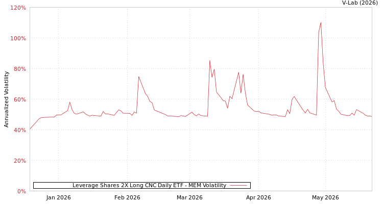 graph of Leverage Shares 2X Long CNC Daily ETF MEM