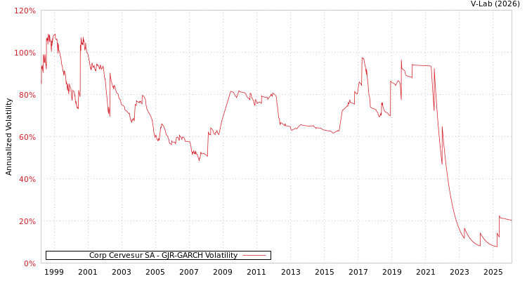 graph of Corp Cervesur SA GJR-GARCH