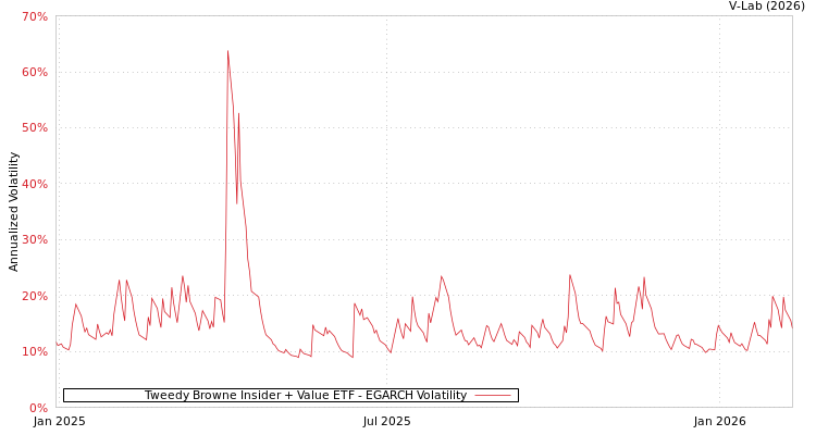 graph of Tweedy Browne Insider + Value ETF EGARCH