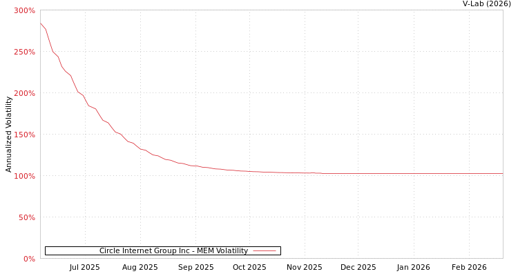 graph of Circle Internet Group Inc MEM