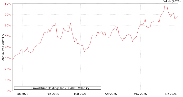 graph of Crowdstrike Holdings Inc EGARCH