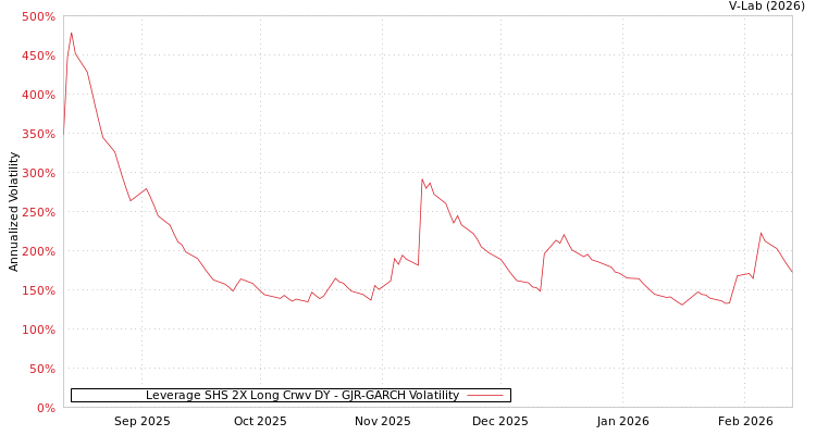 graph of Leverage SHS 2X Long Crwv DY GJR-GARCH
