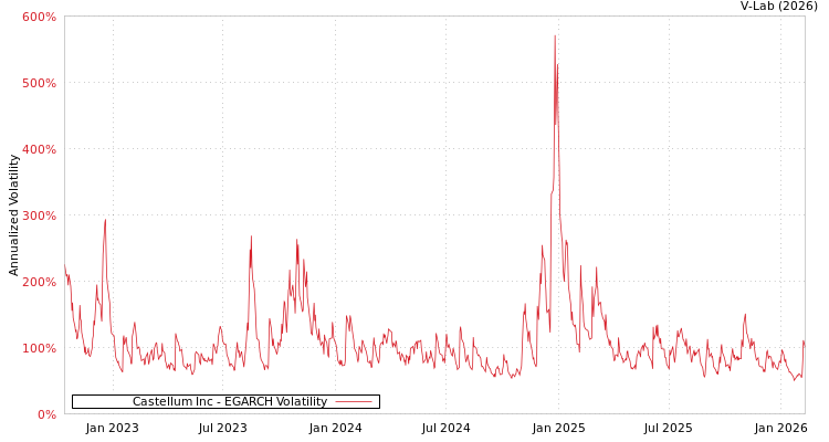 graph of Castellum Inc EGARCH