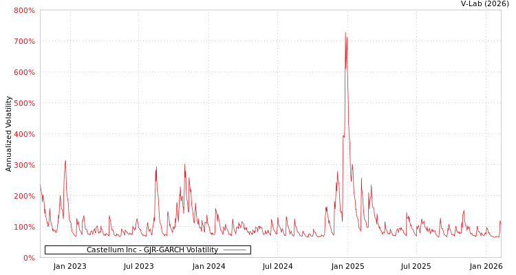 graph of Castellum Inc GJR-GARCH