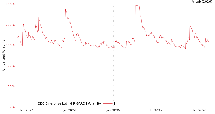 graph of DDC Enterprise Ltd GJR-GARCH