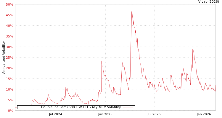 graph of Doubleline Fortu 500 E W ETF AMEM
