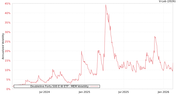 graph of Doubleline Fortu 500 E W ETF MEM