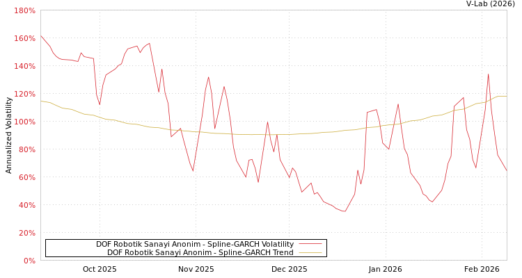 graph of DOF Robotik Sanayi Anonim SGARCH