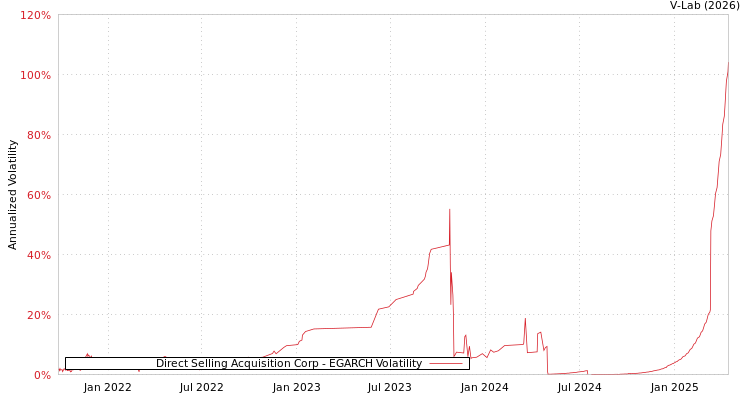 graph of Direct Selling Acquisition Corp EGARCH