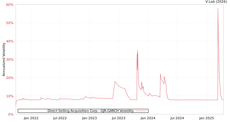 graph of Direct Selling Acquisition Corp GJR-GARCH