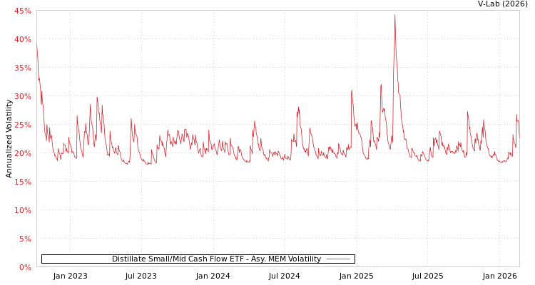 graph of Distillate Small/Mid Cash Flow ETF AMEM