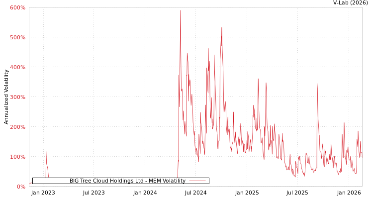 graph of BIG Tree Cloud Holdings Ltd MEM
