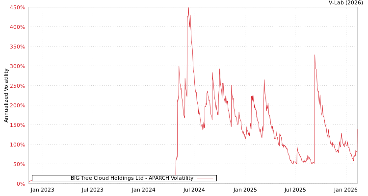 graph of BIG Tree Cloud Holdings Ltd APARCH
