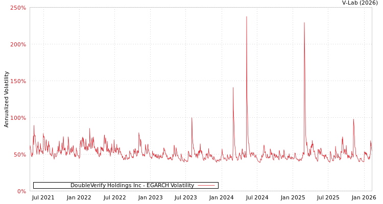 graph of DoubleVerify Holdings Inc EGARCH