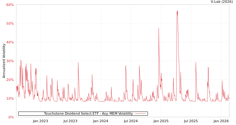 graph of Touchstone Dividend Select ETF AMEM