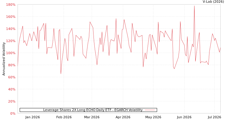 graph of Leverage Shares 2X Long ECHO Daily ETF EGARCH