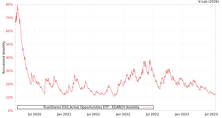 graph of TrueShares ESG Active Opportunities ETF EGARCH