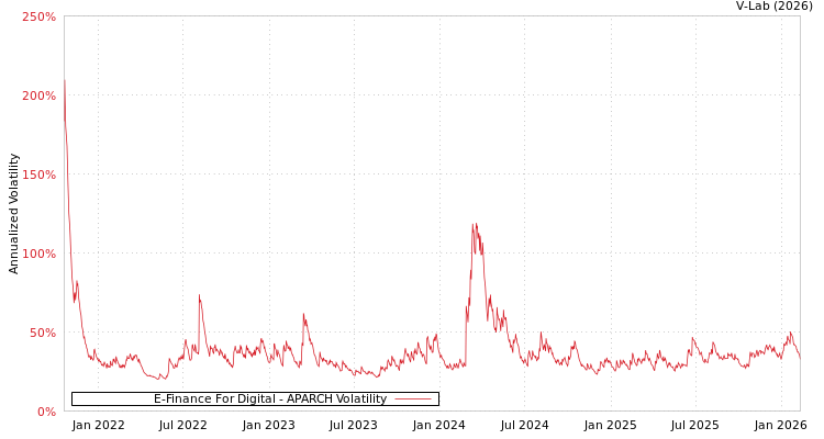 graph of E-Finance For Digital APARCH