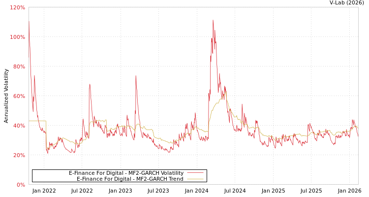 graph of E-Finance For Digital MF2-GARCH