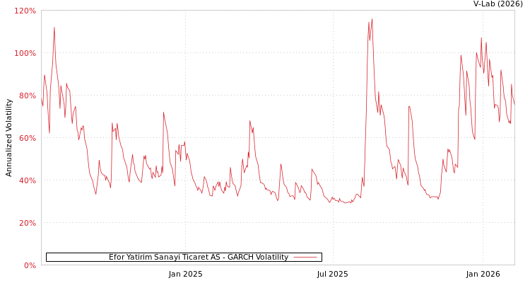 graph of Efor Yatirim Sanayi Ticaret AS GARCH