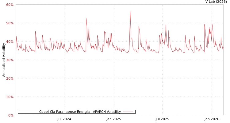 graph of Copel-Cia Paranaense Energia APARCH