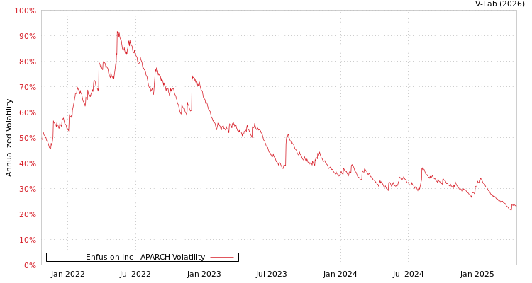 graph of Enfusion Inc APARCH