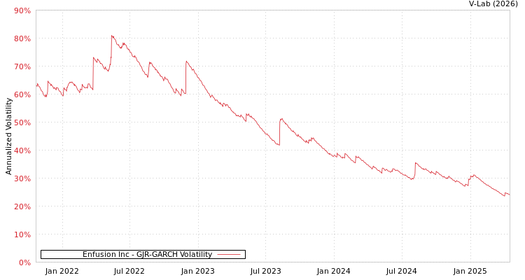 graph of Enfusion Inc GJR-GARCH