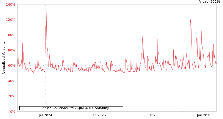 graph of Enfuse Solutions Ltd GJR-GARCH