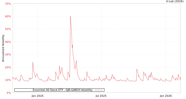 graph of Essential 40 Stock ETF GJR-GARCH