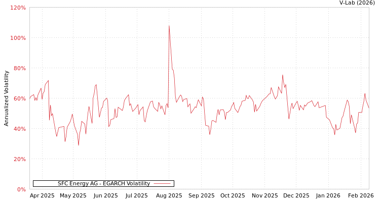graph of SFC Energy AG EGARCH