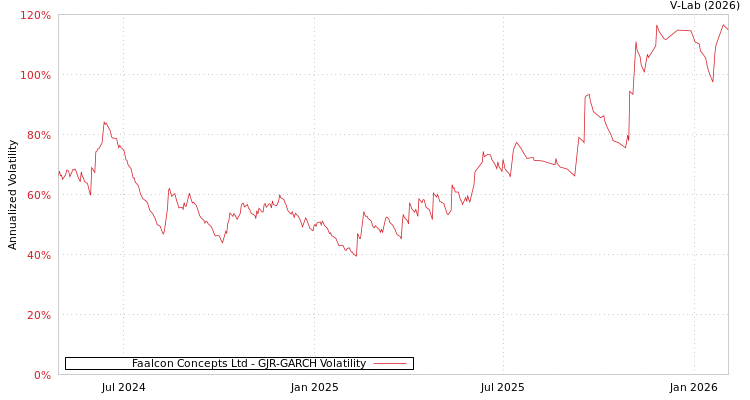 graph of Faalcon Concepts Ltd GJR-GARCH