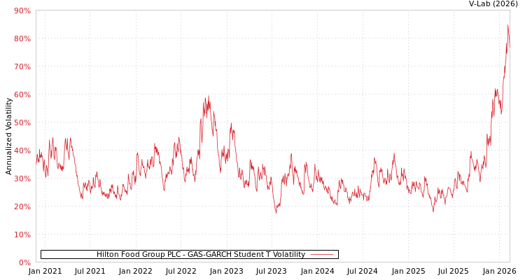 graph of Hilton Food Group PLC GAS-GARCH-T