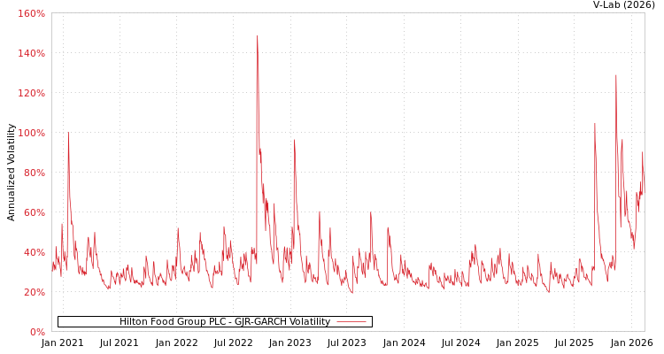graph of Hilton Food Group PLC GJR-GARCH