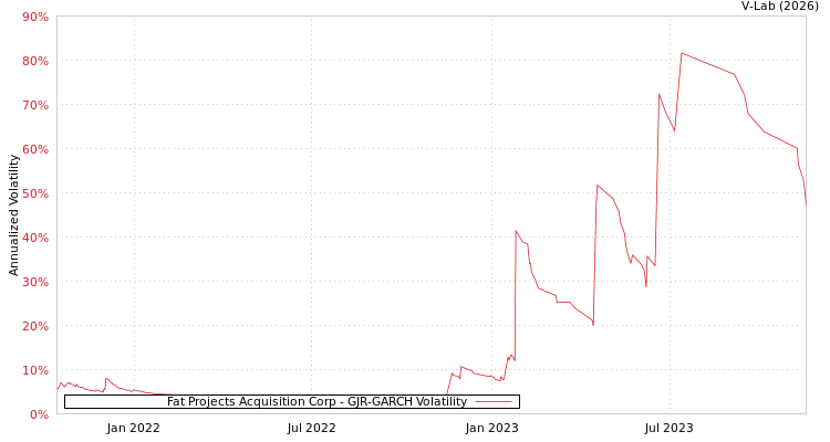 graph of Fat Projects Acquisition Corp GJR-GARCH