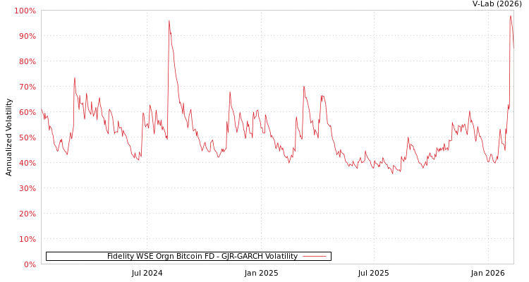 graph of Fidelity WSE Orgn Bitcoin FD GJR-GARCH