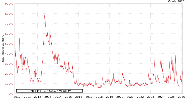 graph of FiEE Inc GJR-GARCH
