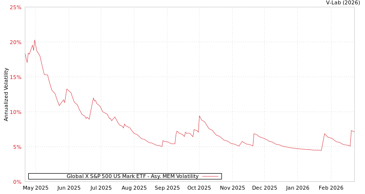 graph of Global X S&P 500 US Mark ETF AMEM