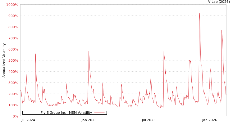 graph of Fly-E Group Inc MEM
