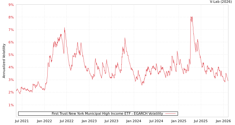 graph of First Trust New York Municipal High Income ETF EGARCH