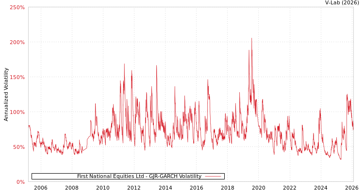 graph of First National Equities Ltd GJR-GARCH