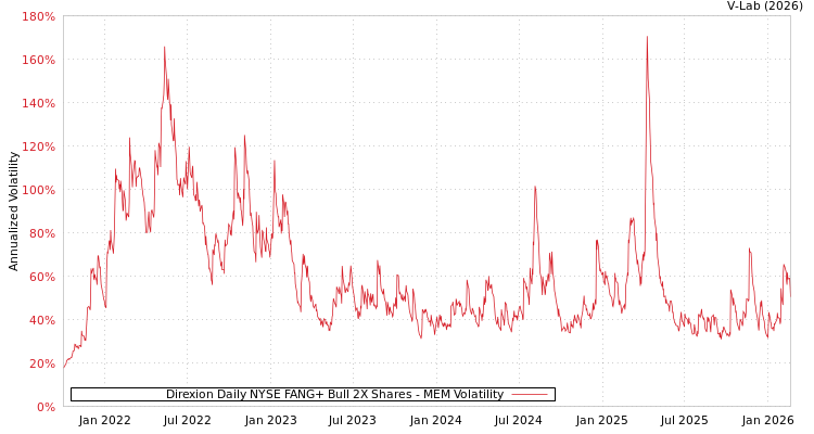 graph of Direxion Daily NYSE FANG+ Bull 2X Shares MEM