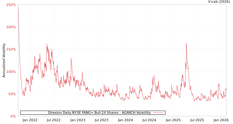 graph of Direxion Daily NYSE FANG+ Bull 2X Shares AGARCH