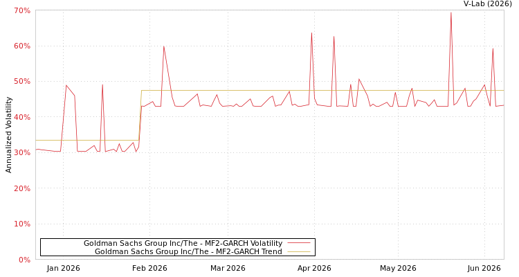 graph of Goldman Sachs Group Inc/The MF2-GARCH