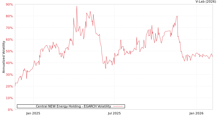 graph of Central NEW Energy Holding EGARCH