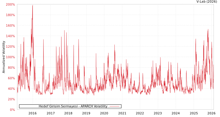 graph of Hedef Girisim Sermayesi APARCH
