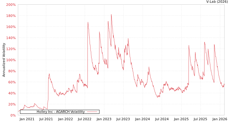 graph of Holley Inc AGARCH