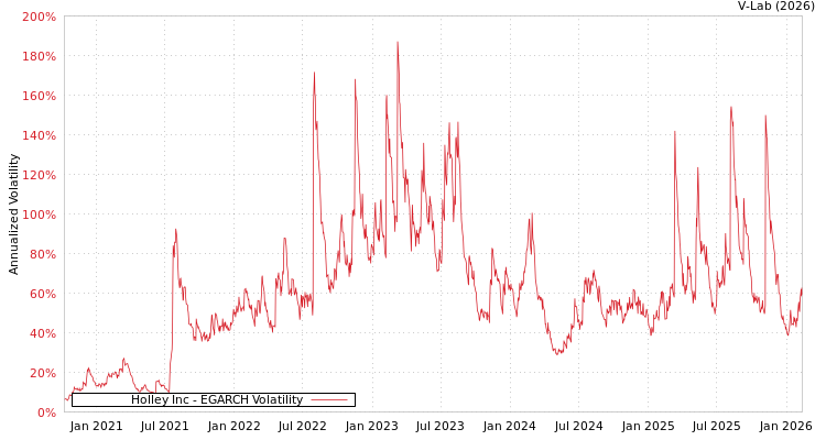 graph of Holley Inc EGARCH